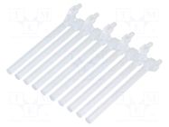 Fiber for LED; Ø3mm; L: 45mm; No.of mod: 10; round; Front: flat MENTOR