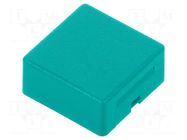 Button; 15x15mm; square; green; AML; Application: AML HONEYWELL