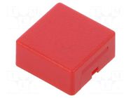 Button; 15x15mm; square; red; AML; Application: AML HONEYWELL