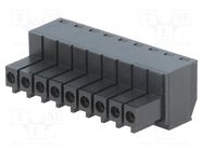 Pluggable terminal block; 3.5mm; ways: 9; straight; plug; female ECE
