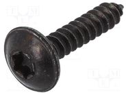 Screw; 100pcs; 19mm; steel; black; Thread: 3,9 ROMIX