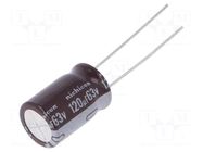 Capacitor: electrolytic; low ESR; THT; 120uF; 63VDC; Ø10x17.5mm NICHICON