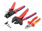 Kit: for photovoltaics; Application: solar connectors type; case KNIPEX
