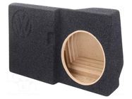Car loudspeaker enclosure; MDF; black melange; 250mm; VW; 12l BASSER