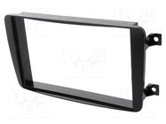 Radio frame; Mercedes; 2 DIN; black 4CARMEDIA