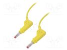 Connection cable; 32A; banana plug 4mm,both sides; Len: 1m STÄUBLI