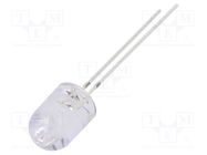 LED; 8mm; red; 8400÷10000mcd; 30°; Front: convex; 1.8÷2.6V 