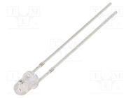 LED; 3mm; yellow/blue; bicolour; 30°; 3÷4.5V; 20mA; Front: convex OPTOSUPPLY