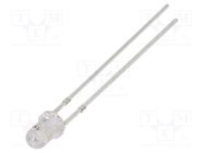 LED; 3mm; yellow/green; bicolour; 30°; 3÷4.5V; 20mA; Front: convex OPTOSUPPLY