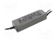 Power supply: switching; LED; 120W; 9÷15VDC; 8A; 90÷305VAC; IP67 