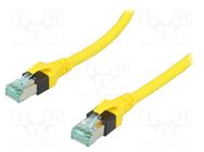 Patch cord; S/FTP; 6; stranded; Cu; PUR; yellow; 1.5m; 26AWG; Cores: 8 HARTING