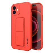 Wozinsky Kickstand Case silicone case with stand for iPhone XS Max red, Wozinsky