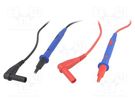 Test leads; Inom: 10A; Len: 1.2m; red and black MUELLER ELECTRIC