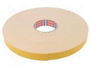 Tape: fixing; W: 25mm; L: 50m; Thk: 1.15mm; double-sided; acrylic TESA