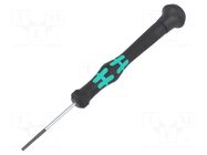 Screwdriver: precision; slot; 1.8x0.3mm; Blade length: 40mm WERA