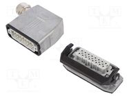 Connector: HDC; male + female; 250V; 16A; PIN: 16; Layout: 16+PE PHOENIX CONTACT