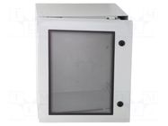 Enclosure: wall mounting; X: 400mm; Y: 500mm; Z: 210mm; ARCA; grey FIBOX