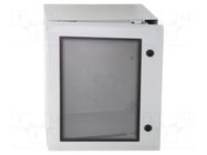 Enclosure: wall mounting; X: 400mm; Y: 600mm; Z: 210mm; ARCA; grey FIBOX