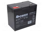 Re-battery: acid-lead; 12V; 55Ah; AGM; maintenance-free; 17kg; BPL BPOWER