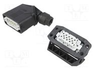 Connector: HDC; male + female; 250V; 16A; PIN: 10; Layout: 10+PE PHOENIX CONTACT