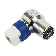 QFA 5 Angled push-on quick F connector