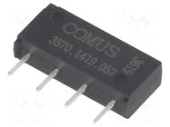 Relay: reed switch; SPST-NO; Ucoil: 5VDC; 500mA; max.200VDC; 10W COMUS