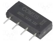 Relay: reed switch; SPST-NO; Ucoil: 12VDC; 500mA; max.200VDC; 10W COMUS