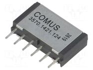 Relay: reed switch; DPST-NO; Ucoil: 12VDC; 500mA; max.200VDC; 10W COMUS