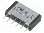 Relay: reed switch; DPST-NO; Ucoil: 12VDC; 1A; max.200VDC; 15W; THT COMUS