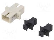 Connector: fiber optic; socket,coupler; simplex,multi mode (MM) FIBRAIN