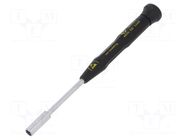Screwdriver; precision; 6-angles socket; HEX 5mm; ESD; Xonic ESD C.K