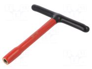 Wrench; insulated,socket spanner; HEX 10mm; tool steel; L: 200mm BAHCO