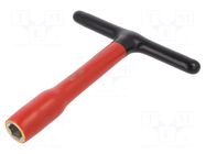 Wrench; insulated,socket spanner; HEX 17mm; tool steel; L: 200mm BAHCO