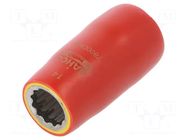 Socket; 12-angles,insulated,socket spanner; 14mm; 1/2"; 1kV BAHCO