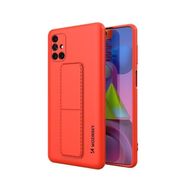 Wozinsky Kickstand Case silicone stand cover for Samsung Galaxy M51 red, Wozinsky