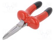 Pliers; insulated,flat; alloy steel; 160mm; 1kVAC BAHCO