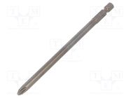 Screwdriver bit; Phillips; PH2; Overall len: 127mm; PROFESSIONAL WIHA