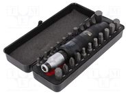 Kit: screwdriver bits; hex key,Pozidriv®,slot,Torx®; impact 