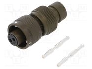 Connector: military; plug; female; PIN: 2; size 10SL; VG95234; olive AMPHENOL AIR