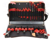 Kit: for assembly work; for electricians; 19pcs. BAHCO