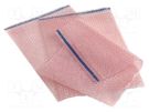 Protection bag; ESD; L: 360mm; W: 280mm; 10pcs; polyetylene; pink ANTISTAT