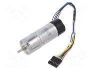 Motor: DC; with encoder,with gearbox; HP; 6VDC; 6.5A; 97rpm POLOLU