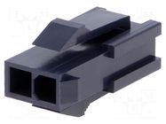 Connector: wire-wire; plug; male; PIN: 2; Mini-Fit Jr; crimped; 2x1 MOLEX