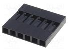 Plug; pin strips; MTE; female; PIN: 6; w/o contacts; 2.54mm; 1x6 ADAM TECH