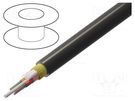 Wire: fiber-optic; AERO AS04; Øcable: 10.1mm; Number of fibers: 12 FIBRAIN
