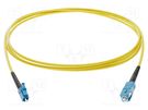 Fiber patch cord; LC/UPC,SC/UPC; 5m; Optical fiber: 9/125um; Gold FIBRAIN