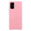 Silicone Case Soft Flexible Rubber Cover for Samsung Galaxy A72 4G pink, Hurtel
