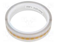 Tape: high temperature resistant; Thk: 0.07mm; 50%; amber; reel ANTISTAT