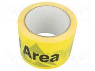 Awareness tape; L: 33m; W: 75mm ANTISTAT