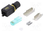 Connector: RJ45; plug; PIN: 8; Cat: 6a; shielded; Layout: 8p8c HARTING